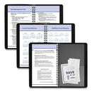AT-A-GLANCE QuickNotes Weekly Block Format Appointment Book, 8.5 x 5.5, Black Cover, 12-Month (Jan to Dec): 2023
