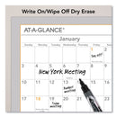 AT-A-GLANCE WallMates Self-Adhesive Dry Erase Yearly Planning Surfaces, 24 x 18, White/Gray/Orange Sheets, 12-Month (Jan to Dec): 2023