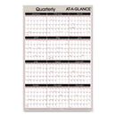 AT-A-GLANCE Vertical/Horizontal Erasable Quarterly/Monthly Wall Planner, 24 x 36, White/Black/Red Sheets, 12-Month (Jan to Dec): 2023