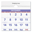 AT-A-GLANCE Deluxe Three-Month Reference Wall Calendar, Vertical Orientation, 12 x 27, White Sheets, 14-Month (Dec to Jan): 2022 to 2024