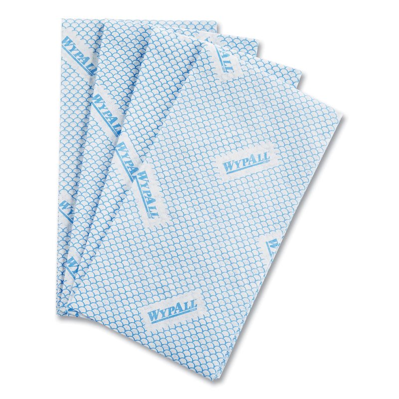 WypAll Heavy-Duty Foodservice Cloths, 12.5 x 23.5, Blue, 100/Carton
