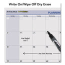 AT-A-GLANCE QuickNotes Mini Erasable Wall Planner, 16 x 12, White/Blue/Yellow Sheets, 12-Month (Jan to Dec): 2023