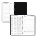 AT-A-GLANCE DayMinder Daily Appointment Book, 8 x 5, Black Cover, 12-Month (Jan to Dec): 2023