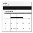 AT-A-GLANCE Monthly Refillable Desk Pad, 22 x 17, White Sheets, Black Binding, Black Corners, 12-Month (Jan to Dec): 2023