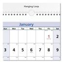 AT-A-GLANCE QuickNotes Three-Month Wall Calendar in Horizontal Format, 24 x 12, White Sheets, 15-Month (Dec to Feb): 2022 to 2024