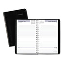 AT-A-GLANCE DayMinder Daily Appointment Book, 8 x 5, Black Cover, 12-Month (Jan to Dec): 2023