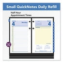 AT-A-GLANCE QuickNotes Desk Calendar Refill, 3.5 x 6, White Sheets, 2023