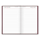 AT-A-GLANCE Standard Diary Daily Diary, 2023 Edition, Wide/Legal Rule, Red Cover, 12 x 7.75, 200 Sheets