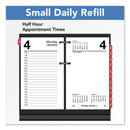 AT-A-GLANCE Desk Calendar Refill with Tabs, 3.5 x 6, White Sheets, 2023