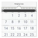AT-A-GLANCE Three-Month Reference Wall Calendar, Contemporary Artwork/Formatting, 12 x 27, White Sheets, 15-Month (Dec-Feb): 2022 to 2024