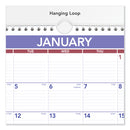 AT-A-GLANCE Monthly Wall Calendar, 15 x 12, White/Red/Blue Sheets, 12-Month (Jan to Dec): 2023