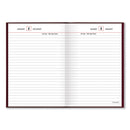 AT-A-GLANCE Standard Diary Daily Reminder Book, 2023 Edition, Medium/College Rule, Red Cover, 7.5 x 5.13, 201 Sheets