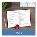 AT-A-GLANCE Standard Diary Daily Reminder Book, 2023 Edition, Medium/College Rule, Red Cover, 7.5 x 5.13, 201 Sheets