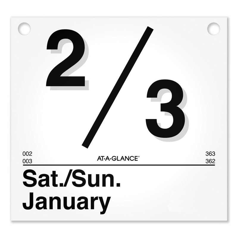 AT-A-GLANCE Today Is Daily Wall Calendar Refill, 8.5 x 8, White Sheets, 12-Month (Jan to Dec): 2023