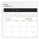 AT-A-GLANCE Two-Color Desk Pad, 22 x 17, White Sheets, Black Binding, Clear Corners, 12-Month (Jan to Dec): 2023