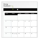 AT-A-GLANCE Compact Desk Pad, 18 x 11, White Sheets, Black Binding, Clear Corners, 12-Month (Jan to Dec): 2023