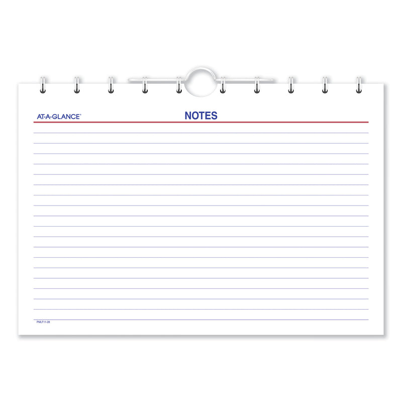 AT-A-GLANCE Move-A-Page Three-Month Wall Calendar, 12 x 27, White/Red/Blue Sheets, 15-Month (Dec to Feb): 2022 to 2024
