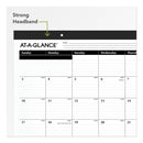 AT-A-GLANCE Ruled Desk Pad, 22 x 17, White Sheets, Black Binding, Black Corners, 12-Month (Jan to Dec): 2023