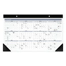 AT-A-GLANCE Contemporary Monthly Desk Pad, 18 x 11, White Sheets, Black Binding/Corners,12-Month (Jan to Dec): 2023
