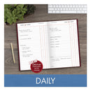 AT-A-GLANCE Standard Diary Daily Journal, 2023 Edition, Wide/Legal Rule, Red Cover, 12 x 7.75, 210 Sheets