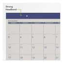 AT-A-GLANCE Fashion Color Desk Pad, 22 x 17, Stone/Blue Sheets, Blue Binding, Clear Corners, 12-Month (Jan to Dec): 2023