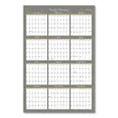Blue Sky Adrianna Laminated Erasable Wall Calendar, 36 x 24, White/Taupe Sheets, 12-Month (Jan to Dec): 2023