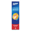 Ziploc Double Zipper Storage Bags, 1 gal, 1.75 mil, 10.56" x 10.75", Clear, 342/Carton