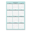 Blue Sky Picadilly Laminated Erasable Wall Calendar, Geometric Artwork, 36 x 24, White/Teal Sheets, 12-Month (Jan-Dec): 2023