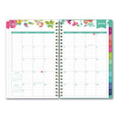 Blue Sky Day Designer Peyton Create-Your-Own Cover Weekly/Monthly Planner, Floral Artwork, 8 x 5, White, 12-Month (Jan-Dec): 2023