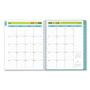 Blue Sky Teacher Dots Academic Year Create-Your-Own Cover Weekly/Monthly Planner, 11 x 8.5, 12-Month (July to June): 2022 to 2023