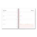 Blue Sky Joselyn Weekly/Monthly Planner, Joselyn Floral Artwork, 11 x 8.5, Pink/Peach/Black Cover, 12-Month (Jan to Dec): 2023