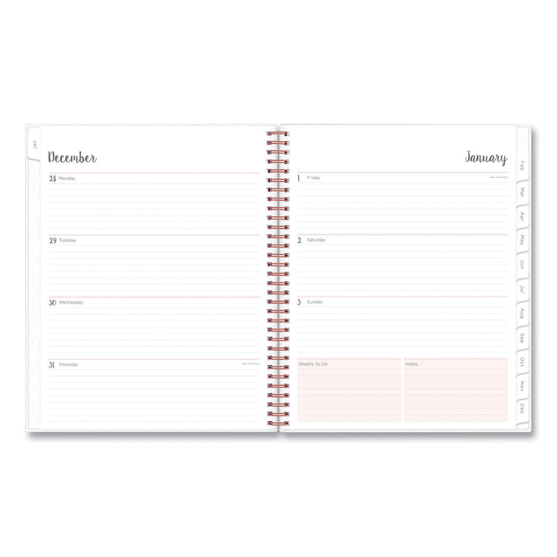Blue Sky Joselyn Weekly/Monthly Planner, Joselyn Floral Artwork, 11 x 8.5, Pink/Peach/Black Cover, 12-Month (Jan to Dec): 2023