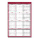 Blue Sky Classic Red Laminated Erasable Wall Calendar, Classic Red Artwork, 36 x 24, White/Red/Gray Sheets, 12-Month (Jan-Dec): 2023