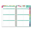 Blue Sky Day Designer Peyton Create-Your-Own Cover Weekly/Monthly Planner, Floral Artwork, 8 x 5, White, 12-Month (Jan-Dec): 2023