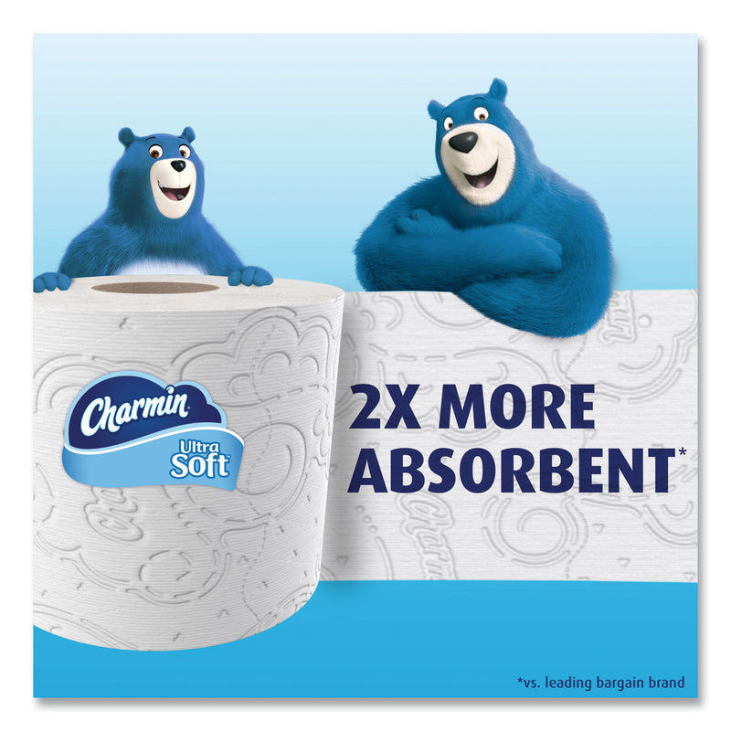 Charmin Ultra Soft Bathroom Tissue, Septic Safe, 2-Ply, White, 244 Sheets/Roll, 4 Rolls/Pack