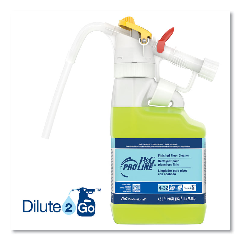 P&G Professional Dilute 2 Go, P and G Pro Line Finished Floor Cleaner, Fresh Scent, 4.5 L Jug, 1/Carton