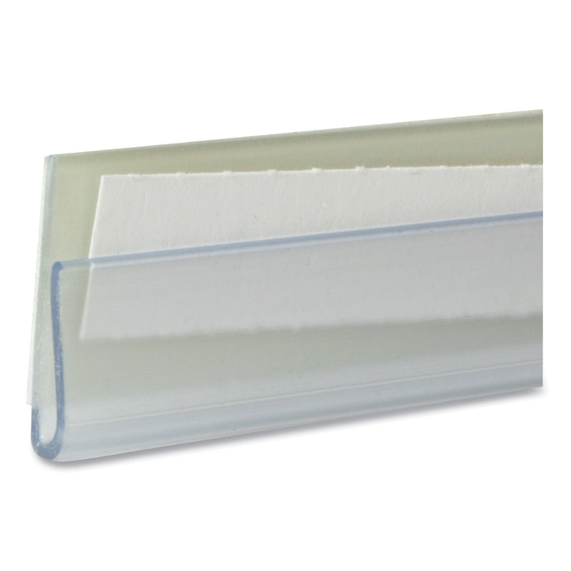 C-Line Shelf Labeling Strips, Side Load, 4 x 0.78, Clear, 10/Pack