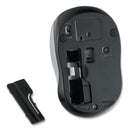 Verbatim Silent Wireless Blue LED Mouse, 2.4 GHz Frequency/32.8 ft Wireless Range, Left/Right Hand Use, Graphite