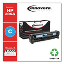 Innovera Remanufactured Cyan Toner, Replacement for 305A (CE411A), 2,600 Page-Yield