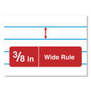 Universal Composition Book, Wide/Legal Rule, Black Marble Cover, 9.75 x 7.5, 100 Sheets, 6/Pack