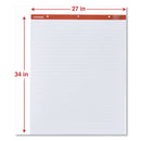 Universal Easel Pads/Flip Charts, Presentation Format (1" Rule), 27 x 34, White, 50 Sheets, 2/Carton