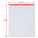 Universal Easel Pads/Flip Charts, Unruled, 27 x 34, White, 50 Sheets, 2/Carton