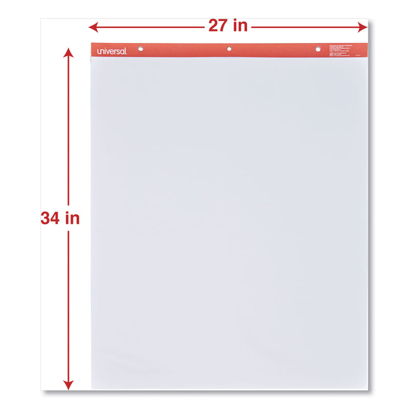 Universal Easel Pads/Flip Charts, Unruled, 27 x 34, White, 50 Sheets, 2/Carton