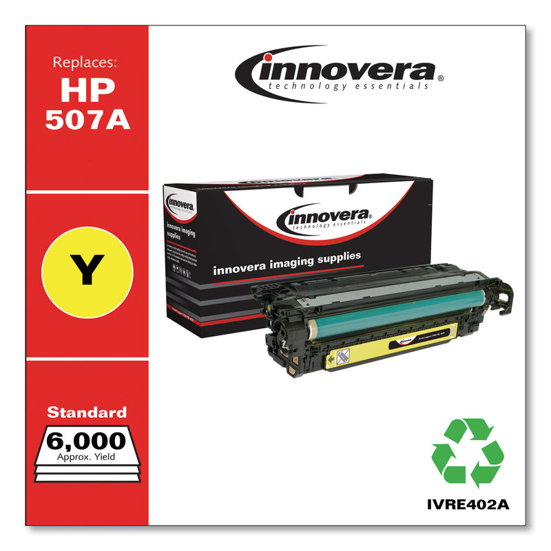 Innovera Remanufactured Yellow Toner, Replacement for 507A (CE402A), 6,000 Page-Yield