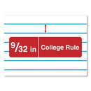 Universal Composition Book, Medium/College Rule, Black Marble Cover, 9.75 x 7.5, 100 Sheets, 6/Pack