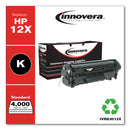 Innovera Remanufactured Black Extended-Yield Toner, Replacement for 12X (Q2612X), 4,000 Page-Yield