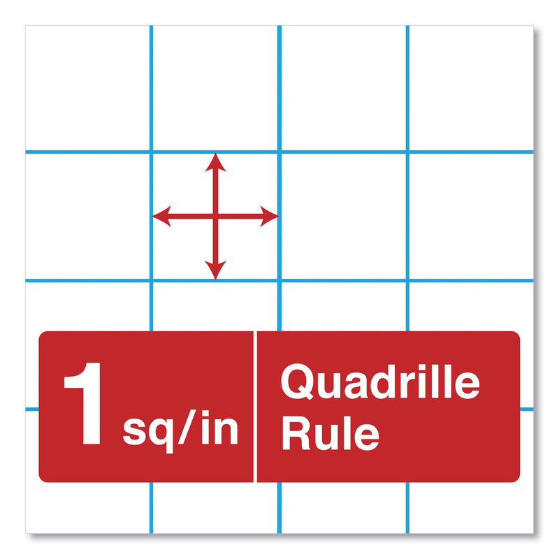 Universal Easel Pads/Flip Charts, Quadrille Rule (1 sq/in), 27 x 34, White, 50 Sheets, 2/Carton