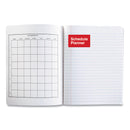 Universal Composition Book, Wide/Legal Rule, Black Marble Cover, 9.75 x 7.5, 100 Sheets