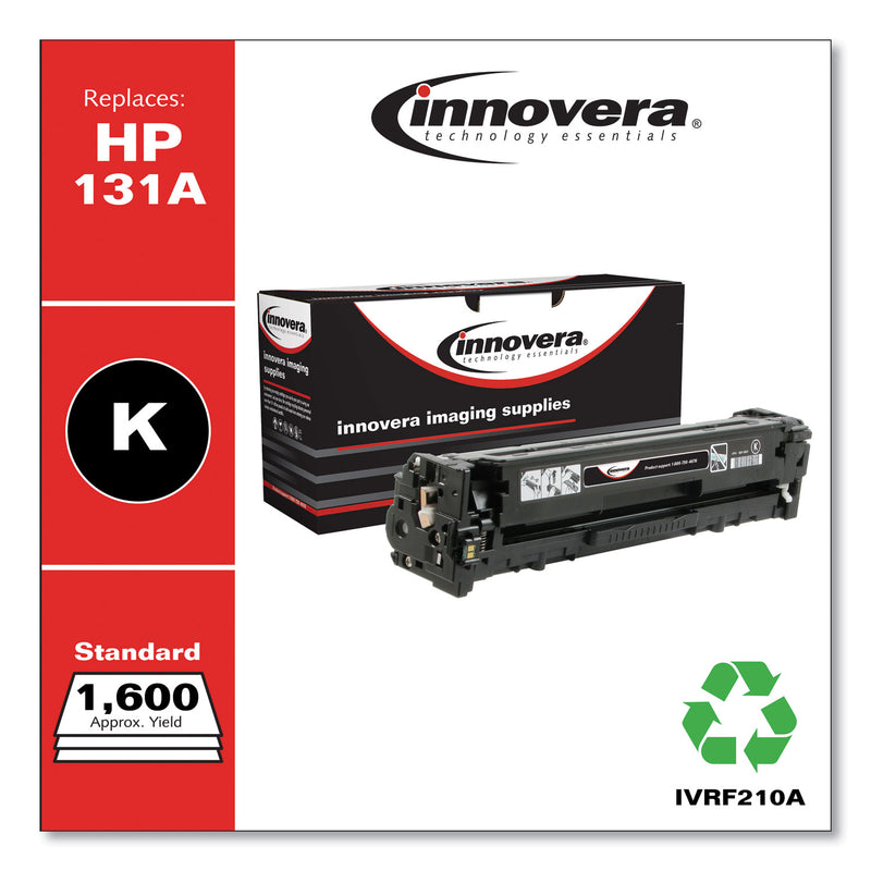 Innovera Remanufactured Black Toner, Replacement for 131A (CF210A), 1,400 Page-Yield