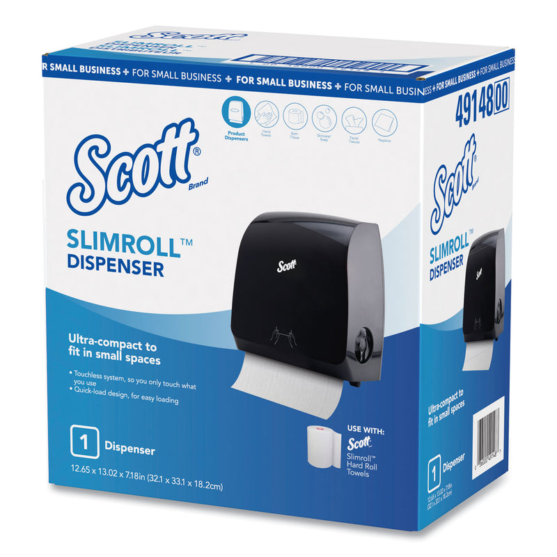 Scott Control Slimroll Manual Towel Dispenser, 12.65 x 7.18 x 13.02, Black